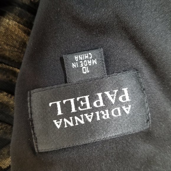 Adrianna Papell Women's Black Tulle Fit Flare Evening Cocktail Party Dre… - Picture 9 of 9